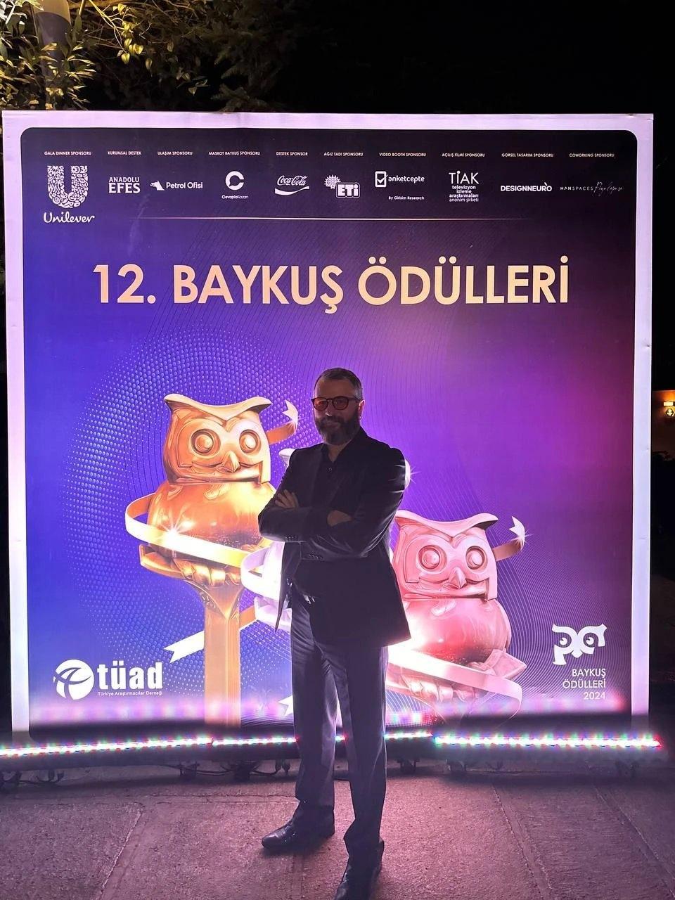 At the 12th Baykuş Awards ceremony, 2024